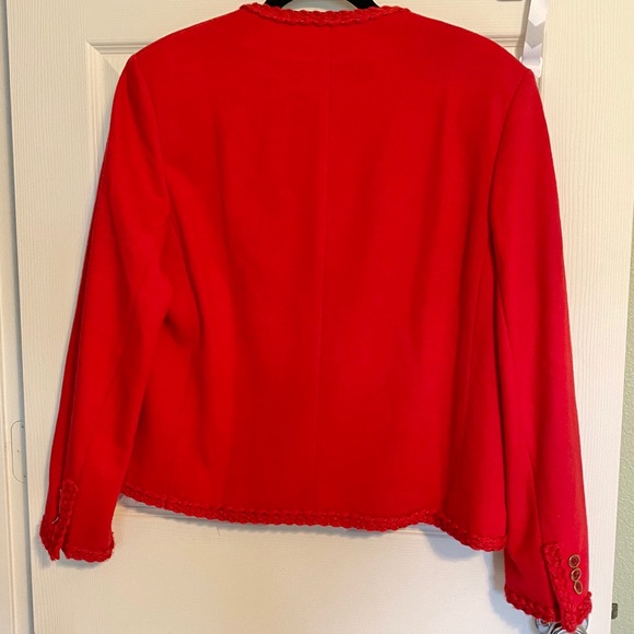 Vintage Red Wool Jacket - Picture 2 of 5